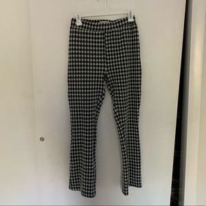 Urban Outfitters Casey Kick Flare Gingham Pants